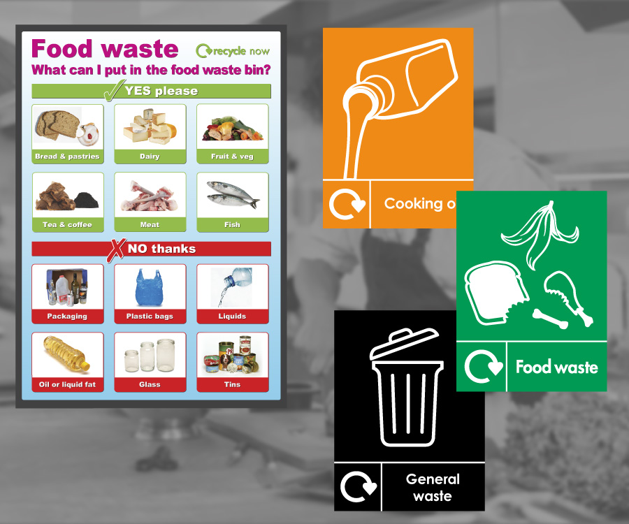 Recycling Bin Labels & Signs