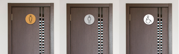 Washroom Door & Directional Signs