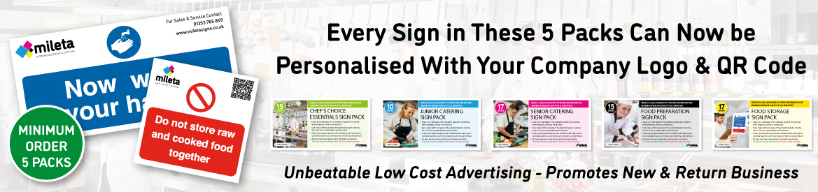 Branded Catering Sign Packs