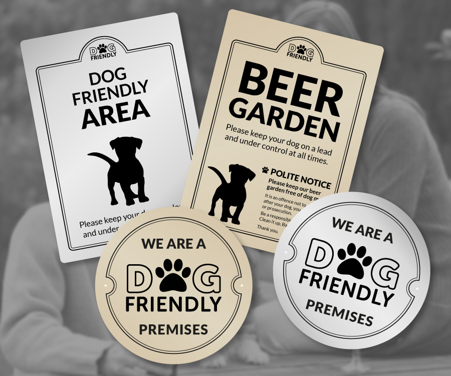 Dog Friendly Pub & Bar Signs