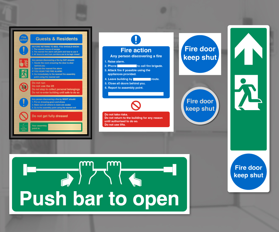 Fire Door & Fire Action Signs