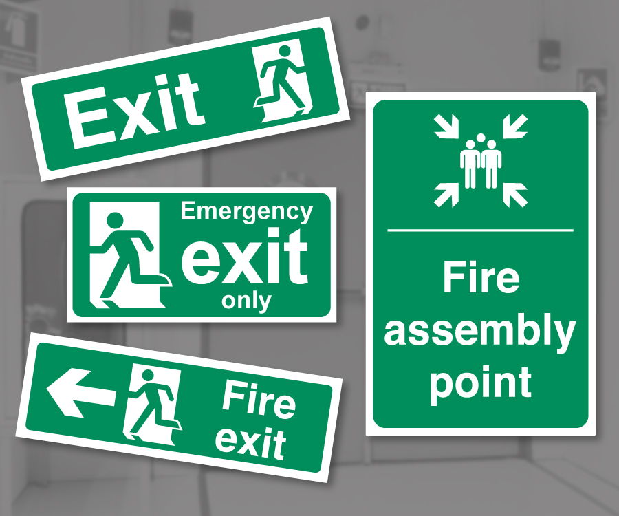 Fire Escape & Assembly Point Signs