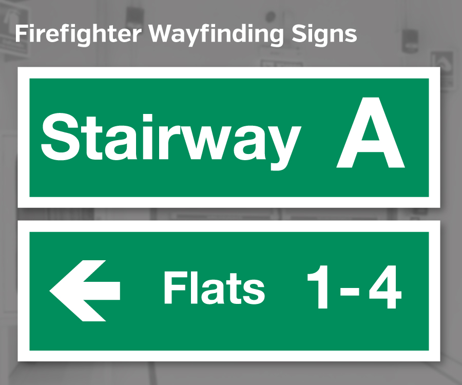 Firefighter Wayfinding Signs