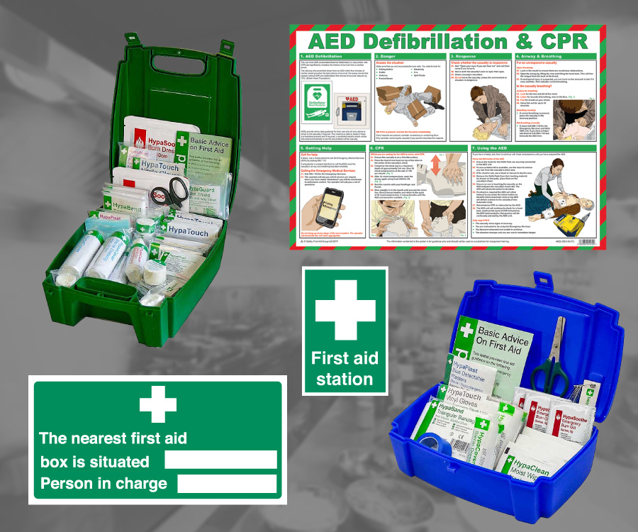 First Aid Kits, First Aid Signs & Posters
