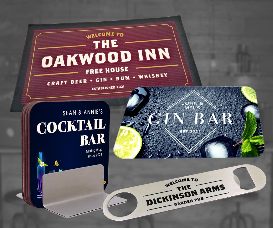 Personalised Home Bar Products