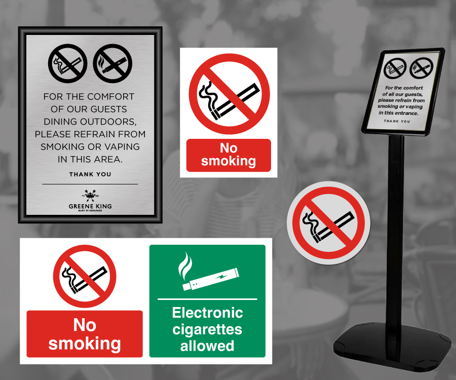 No Smoking & Vaping Signs