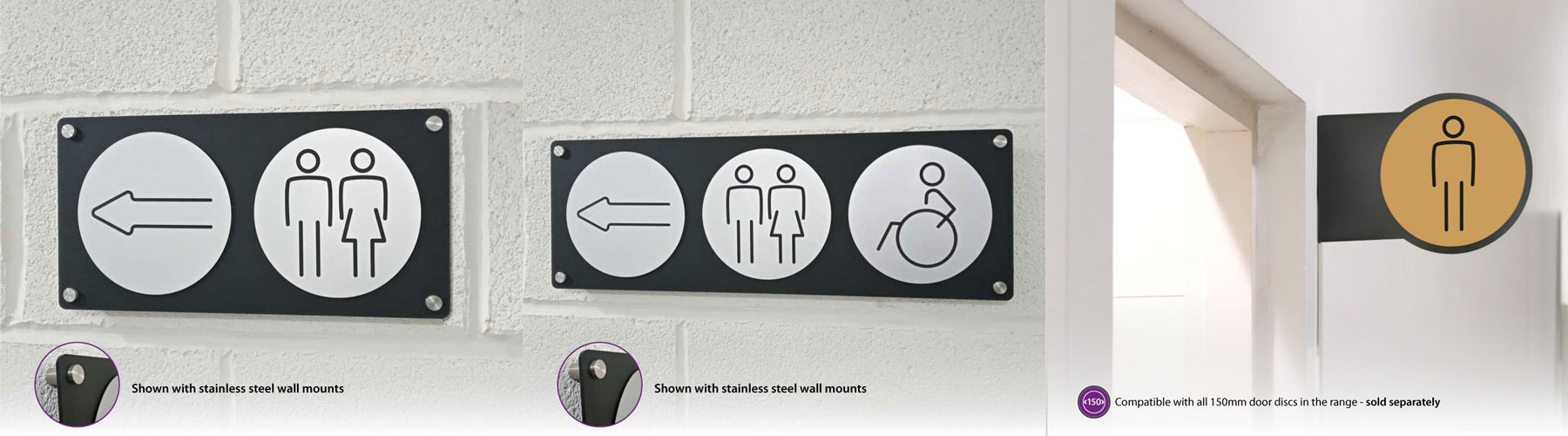 Washroom Door & Directional Signs
