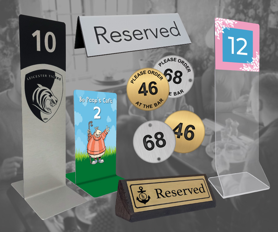 Table Numbers & Notices