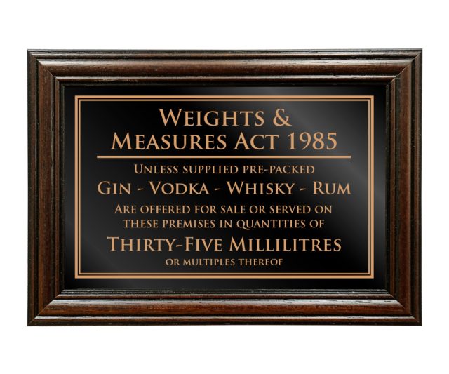 35ml Spirit Measures Notice - Image 2