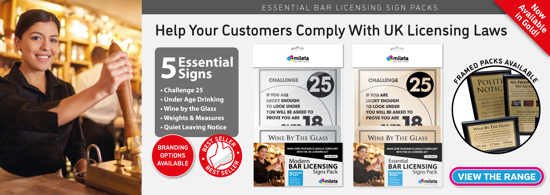 Essential Bar & Licensing Sign Packs
