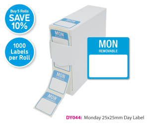 DY044 Monday Day Label