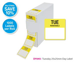 DY045 Tuesday Day Label