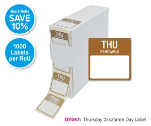 DY047 Thursday Day Label