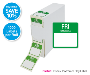 DY048 Friday Day Labels