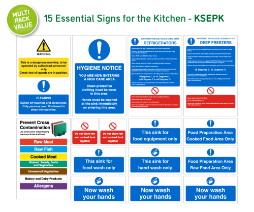 KSEPK - Kitchen sign essentials starter sign pack - Mileta Signs and ...
