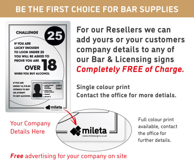 bar licensing branding single signs