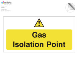 ce077 gas isolation point