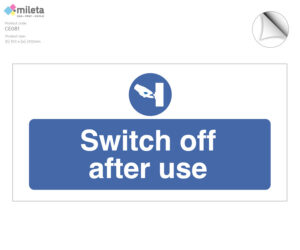 ce081 switch off after use