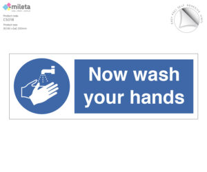 cs018 now wash hands with symbol