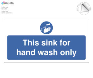 cs038 sink for hand wash only