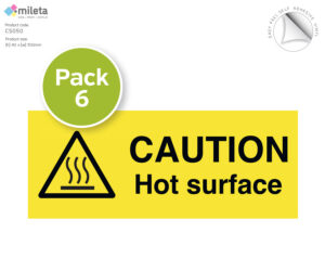 cs050 caution hot surface pkt6