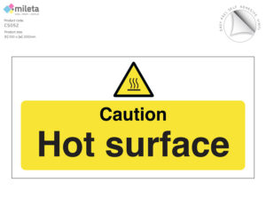 cs052 caution hot surface