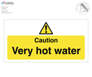 cs053 caution very hot water