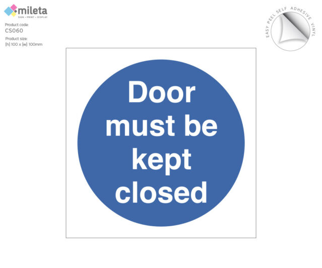 cs060 door must be kept closed