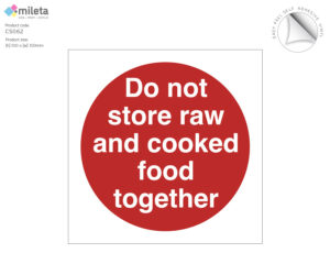 cs062 do not store raw and cooked food together