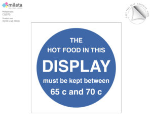 cs073 hot food display temp