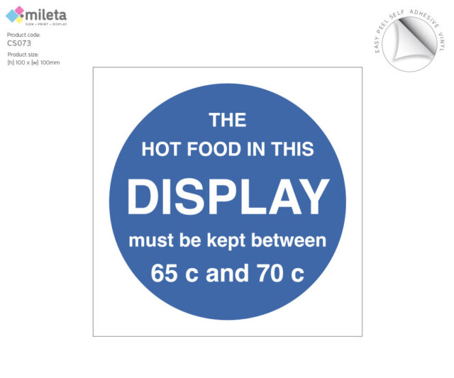 cs073 hot food display temp