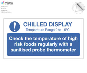 cs102 chiller display temp range