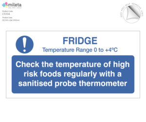 cs104 fridge display temp range