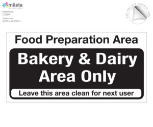 cs107 prep area bakery dairy