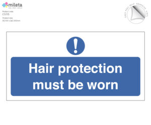 cs115 hair protection must be worn
