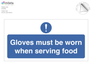 cs116 gloves must be worn