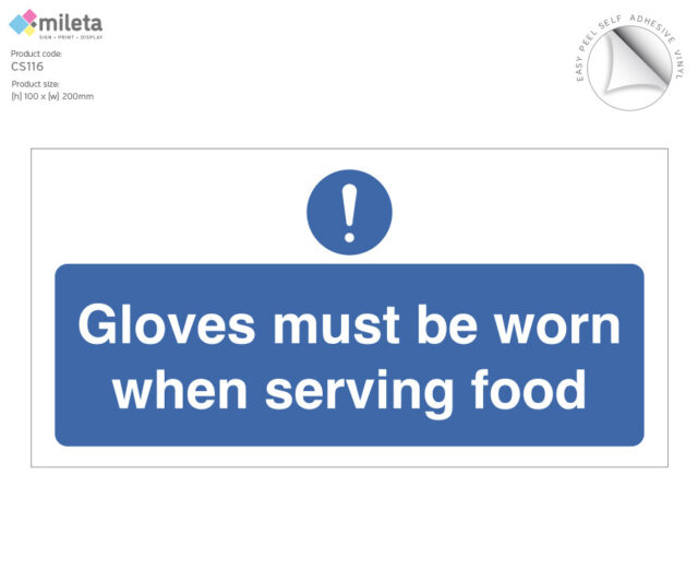 cs116 gloves must be worn