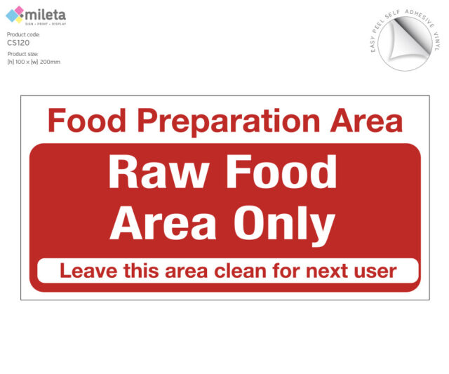 cs120 prep area raw food