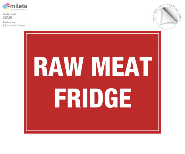 cs125 raw meat fridge
