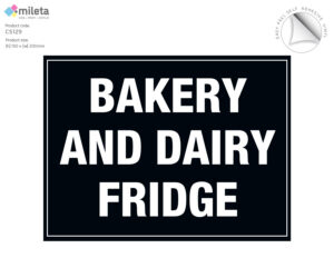 cs129 bakery and dairy fridge