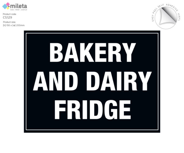 cs129 bakery and dairy fridge