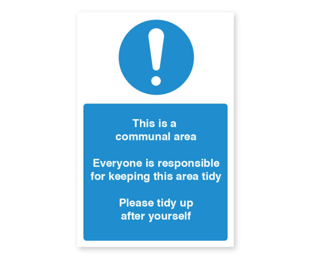 cs203 204 staff communal area notice