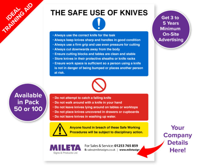 cs237 cs238 safe use of knives a5 safety notice style