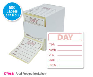 dy065 food preparation labels