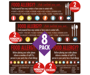fan005 food allergen awareness catering sign pack