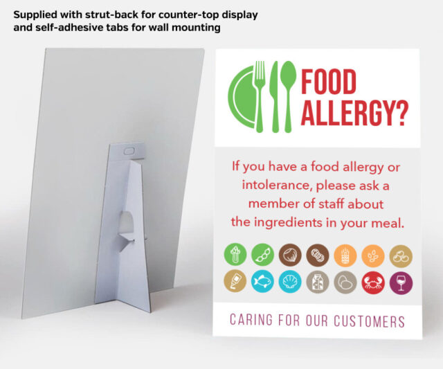 fan032 fan033 fan034 food allergy counter top stand