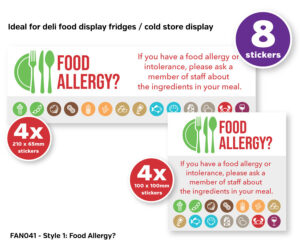 fan041 allergy awareness sticker pack