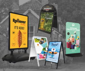 Pavement & Forecourt Displays | Poster & Graphic