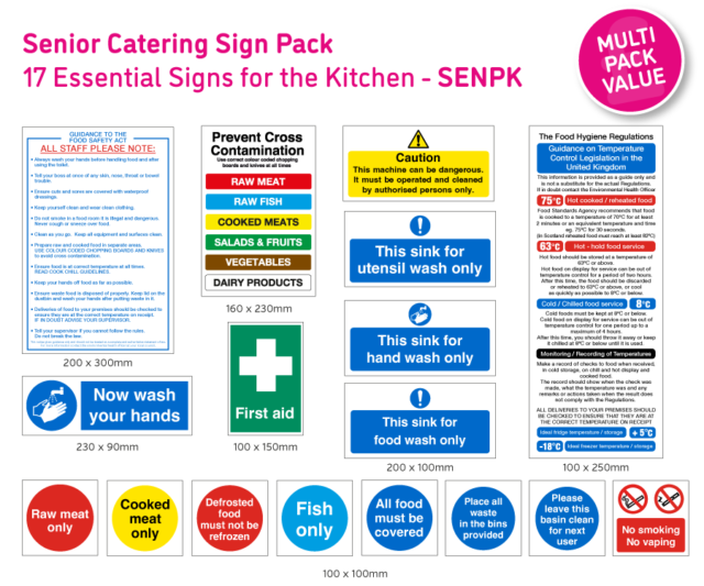 senpk senior catering sign pack