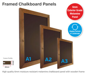 sty002-004 framed chalkboard panels